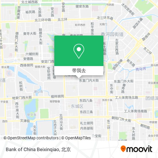 Bank of China Beixinqiao地图