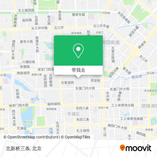 北新桥三条地图