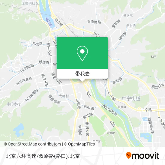 北京六环高速/双峪路(路口)地图