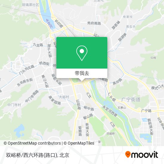 双峪桥/西六环路(路口)地图