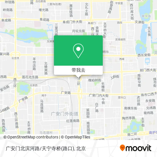广安门北滨河路/天宁寺桥(路口)地图