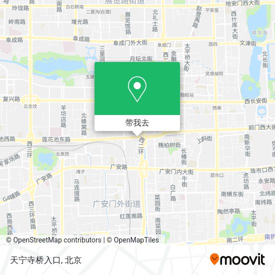 天宁寺桥入口地图
