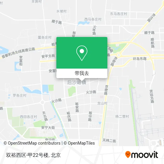 双裕西区-甲22号楼地图