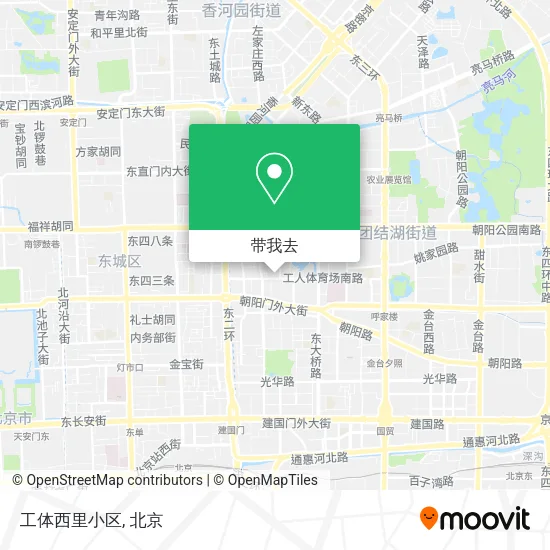 工体西里小区地图