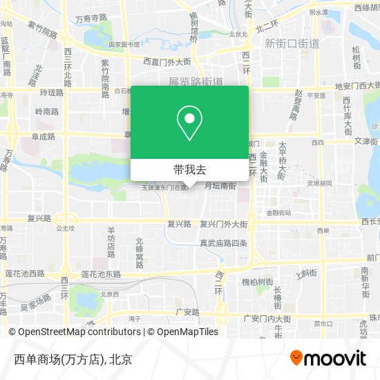 西单商场(万方店)地图