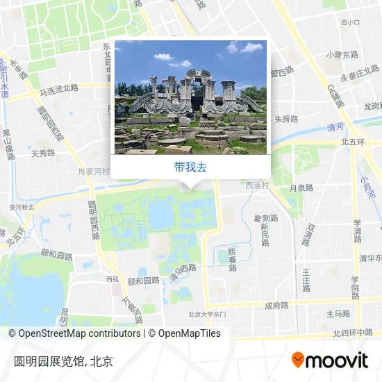 圆明园展览馆地图