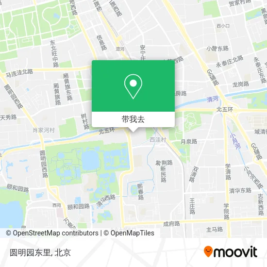 圆明园东里地图