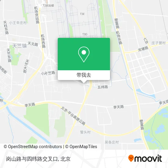 岗山路与四纬路交叉口地图