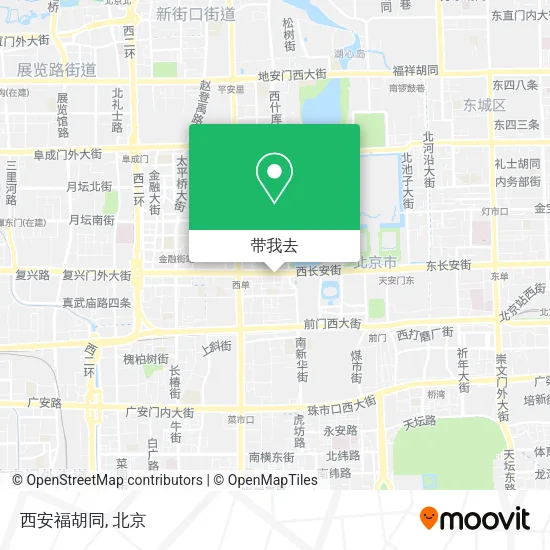 西安福胡同地图