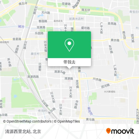 清源西里北站地图
