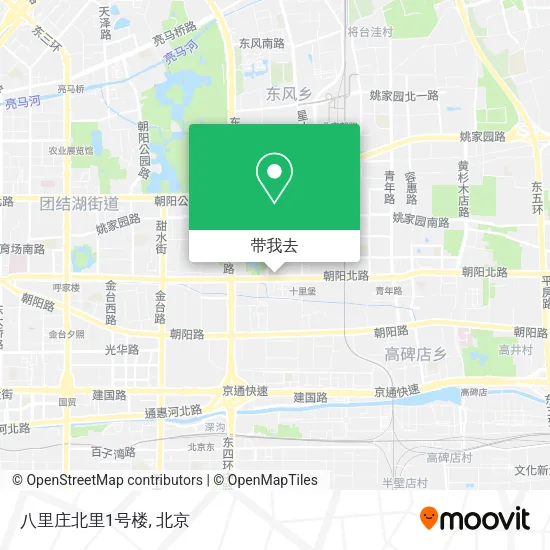 八里庄北里1号楼地图