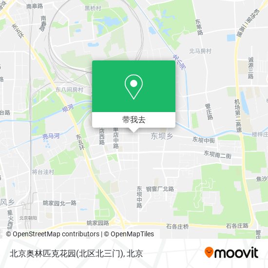 北京奥林匹克花园(北区北三门)地图