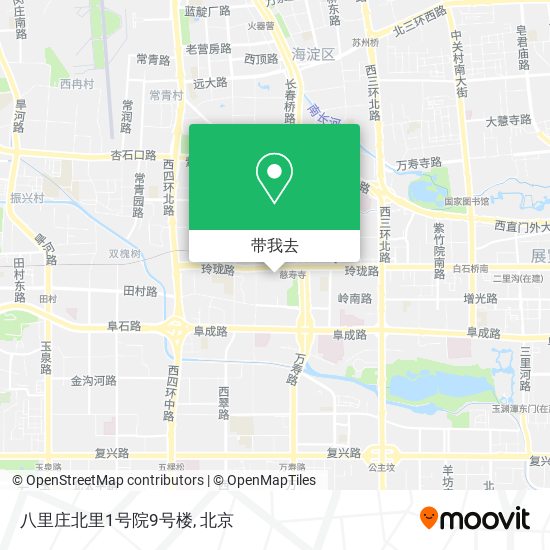 八里庄北里1号院9号楼地图