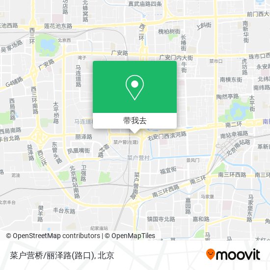 菜户营桥/丽泽路(路口)地图