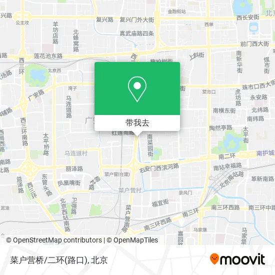 菜户营桥/二环(路口)地图