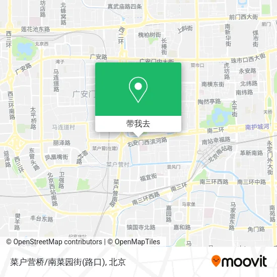 菜户营桥/南菜园街(路口)地图