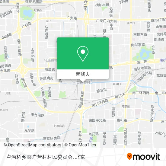 卢沟桥乡菜户营村村民委员会地图