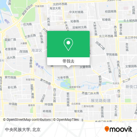 中央民族大学地图