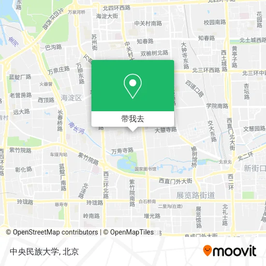 中央民族大学地图