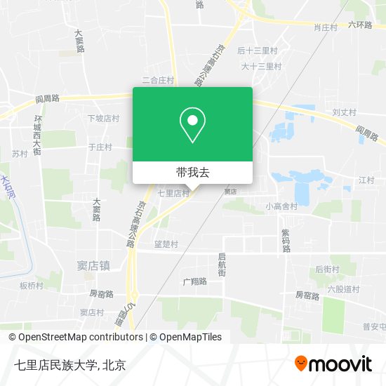 七里店民族大学地图
