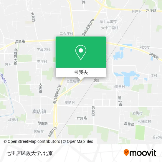 七里店民族大学地图