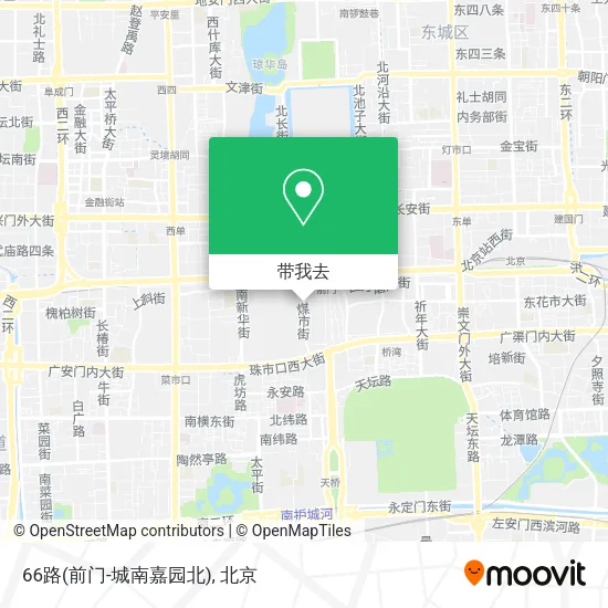 66路(前门-城南嘉园北)地图