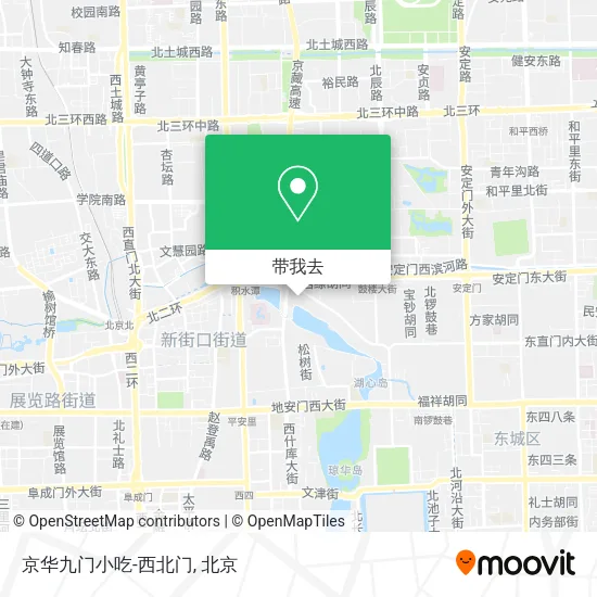 京华九门小吃-西北门地图