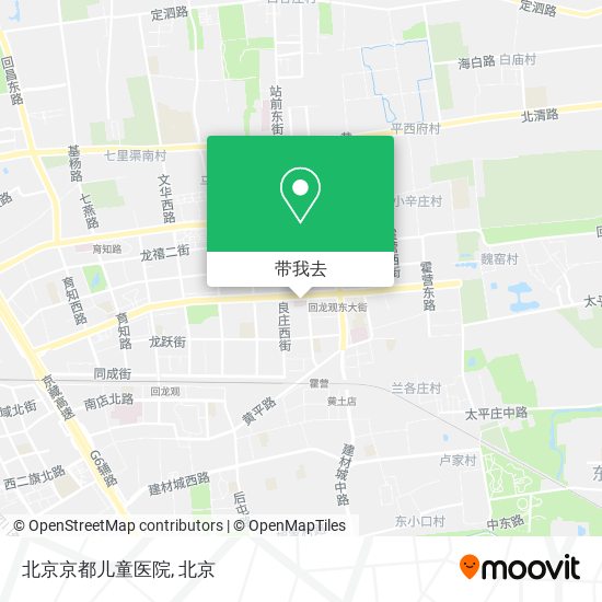 北京京都儿童医院地图