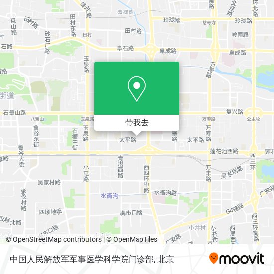 中国人民解放军军事医学科学院门诊部地图