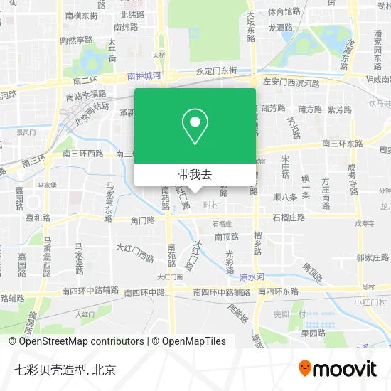 七彩贝壳造型地图