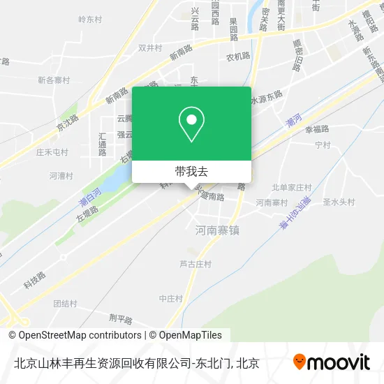 北京山林丰再生资源回收有限公司-东北门地图