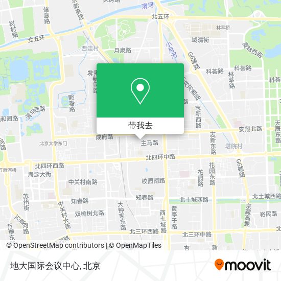 地大国际会议中心地图
