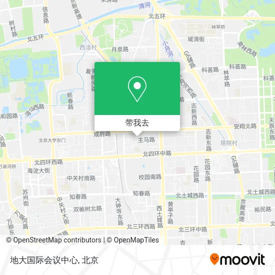 地大国际会议中心地图