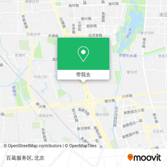 百葛服务区地图