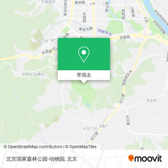 北宫国家森林公园-动物园地图