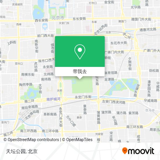 天坛公园地图