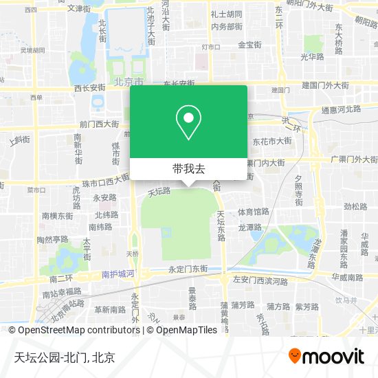 天坛公园-北门地图