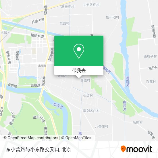 东小营路与小东路交叉口地图