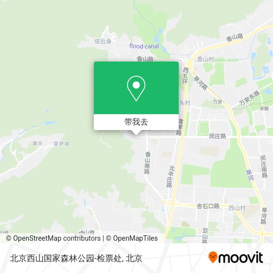 北京西山国家森林公园-检票处地图