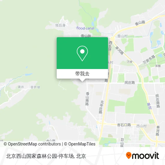 北京西山国家森林公园-停车场地图