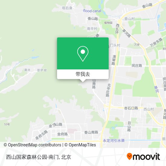 西山国家森林公园-南门地图