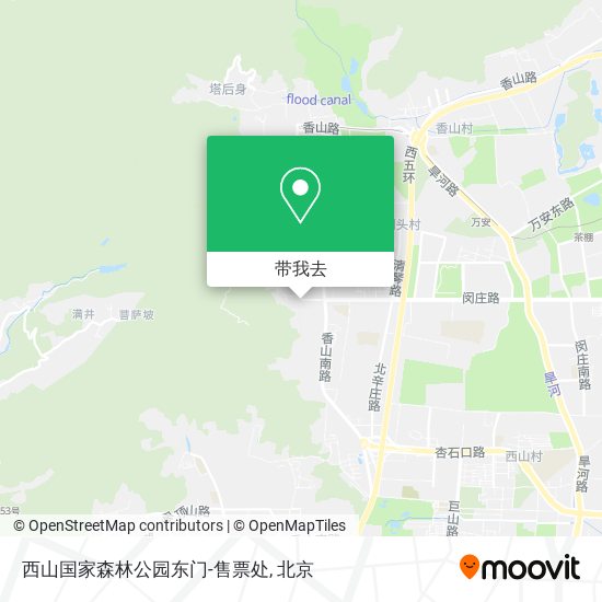 西山国家森林公园东门-售票处地图