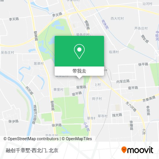 融创千章墅-西北门地图