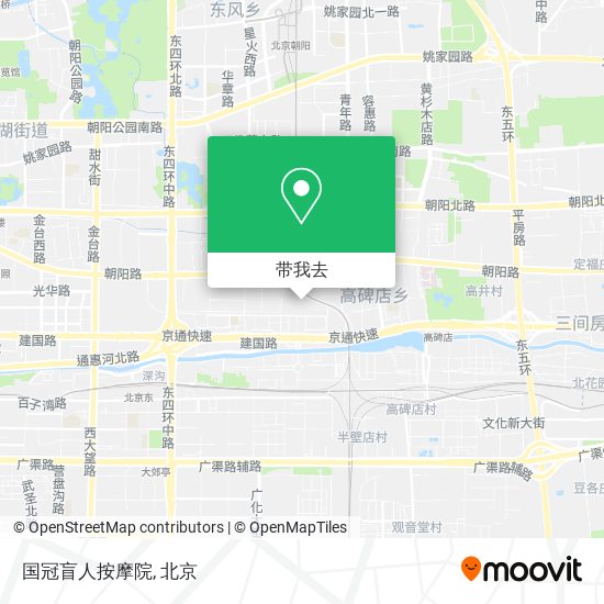 国冠盲人按摩院地图