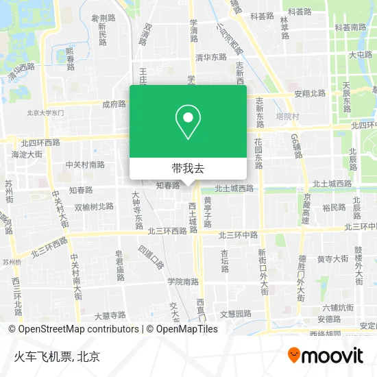 火车飞机票地图