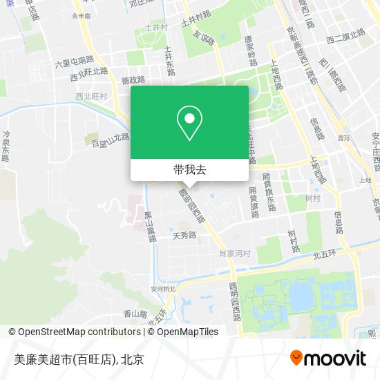 美廉美超市(百旺店)地图