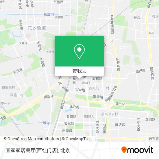 宜家家居餐厅(西红门店)地图