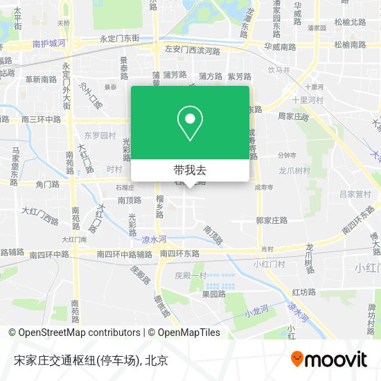 宋家庄交通枢纽(停车场)地图