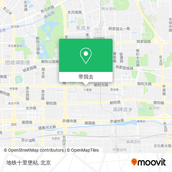 地铁十里堡站地图