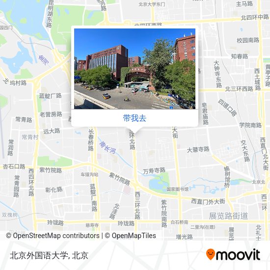 北京外国语大学地图